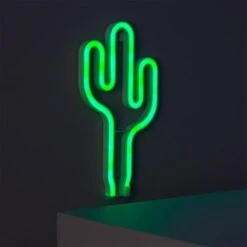 Néon LED Cactus à Piles VertAA - LR6