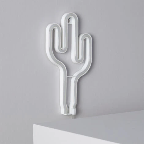 Néon LED Cactus à Piles VertAA - LR6 – Image 5