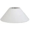 QAZQA Extra Schuin Linnen - Abatjour Moderne - Ø 400 Mm - Blanc - Moderne -