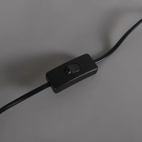 QAZQA Kaso - Lampe De Table Rustique - 1 Lumière - Ø 130 Mm - Noir - Classique/Antique,Rustique - Éclairage Intérieur - Salon I Chambre I Cuisine I Salle à Manger – Image 4