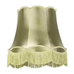 QAZQA Granny - Abatjour Rétro - à 450 Mm - Vert - Rétro -