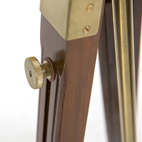 QAZQA Lampadaire Vintage Trépied En Laiton - Cortin – Image 3