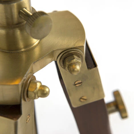 QAZQA Lampadaire Vintage Trépied En Laiton - Cortin – Image 4