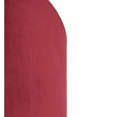 QAZQA Cilinder Velours - Abatjour Classique/Antique - Ø 350 Mm - Rouge - – Image 2