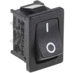 Interrupteur à Bascule Noir Unipolaire à Une Direction On-None-Off