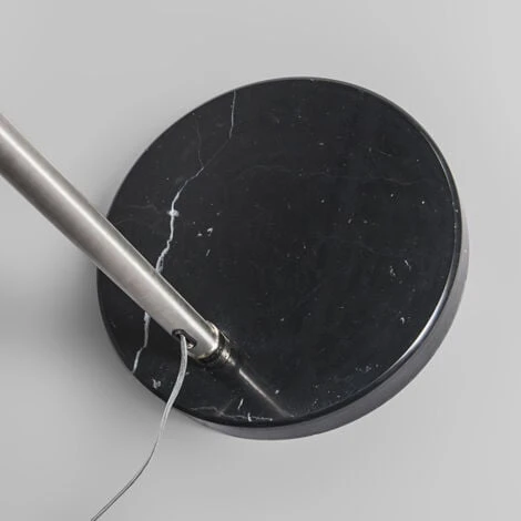 QAZQA Booglamp XXL - Lampe Arquée Moderne - 1 Lumière - H 2470 Mm - Acier - Moderne - Éclairage Intérieur - Salon – Image 4