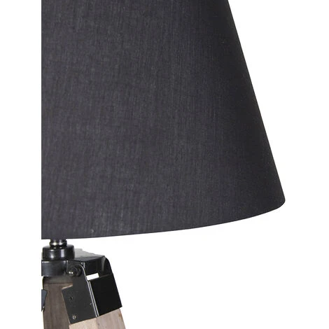 QAZQA Rio Fl - Lampe De Table Trépied/tripode Industriel - 1 Lumière - H 1440 Mm - Marron - Rustique - Éclairage Intérieur - Salon I Chambre I Cuisine I Salle à Manger – Image 3