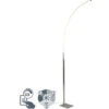 QAZQA Stylish Fl - LED Dimmable Lampadaire Moderne Variateur Inclus - 1 Lumière - H 1500 Mm - Acier - Design,Moderne - Éclairage Intérieur - Salon I Chambre I Cuisine I Salle à Manger