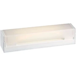 Reglette Salle De Bain B.85 17 Avec Inter Et Prise 16A, Avec Tube S19 LED 6W 2700K