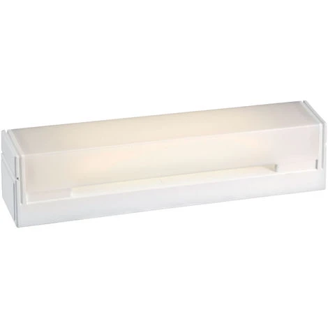Reglette Salle De Bain B.85 17 Avec Inter Et Prise 16A, Avec Tube S19 LED 6W 2700K