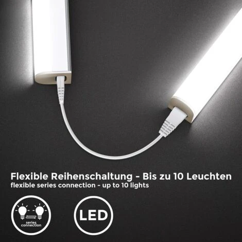 B.K.Licht Réglette LED Pour Cuisine Et Atelier, Platine LED 4W, Longueur 313 Mm, 400 Lm, Lumière Blanche Neutre 4000K – Image 3