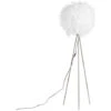 QAZQA Feather - Lampe De Table Trépied/tripode Moderne - 1 Lumière - H 1550 Mm - Blanc - Moderne - Éclairage Intérieur - Salon I Chambre I Cuisine I Salle à Manger