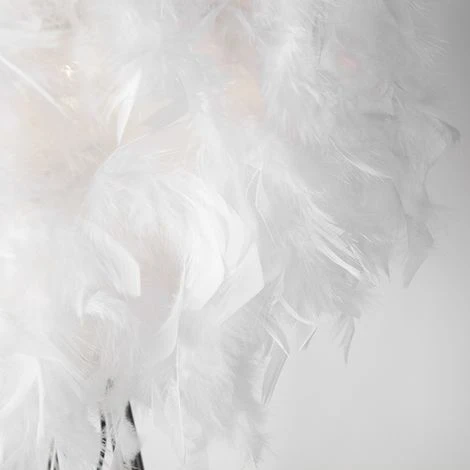 QAZQA Feather - Lampe De Table Trépied/tripode Moderne - 1 Lumière - H 1550 Mm - Blanc - Moderne - Éclairage Intérieur - Salon I Chambre I Cuisine I Salle à Manger – Image 3