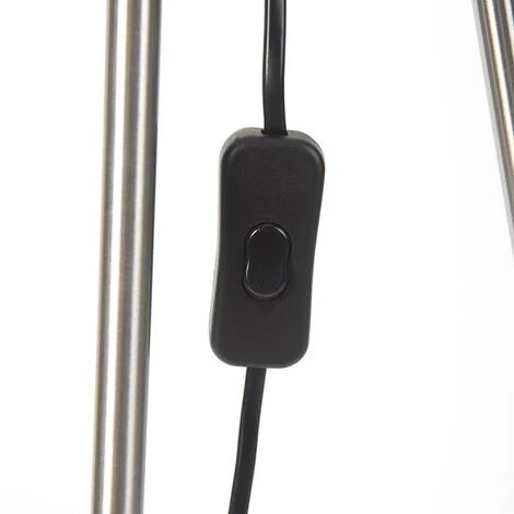 QAZQA Feather - Lampe De Table Trépied/tripode Moderne - 1 Lumière - H 1550 Mm - Blanc - Moderne - Éclairage Intérieur - Salon I Chambre I Cuisine I Salle à Manger – Image 5