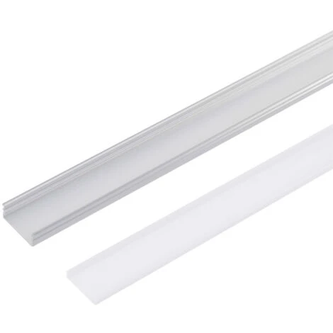 Profil Aluminium Pour Bande LED Double - Diffuseur laiteux X 2M (LLE-ALP014) – Image 2