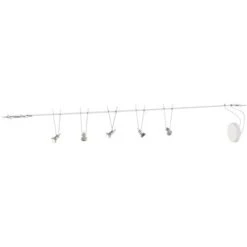 Lampe Avec Système Sur Câble 'Marno' En Métal Pour Salon & Salle à Manger