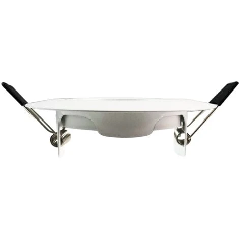 EUROPALAMP Lot De 20 Collerettes Supports Encastrables Orientables Spot LED Rond Blanc - Diametre 90mm - Trou De Perçage 65mm – Image 3