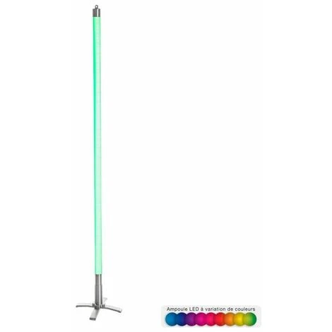 Tube Néon LED Avec Socle - 134 Cm - Télécommande Incluse - Multicolore - Livraison Gratuite