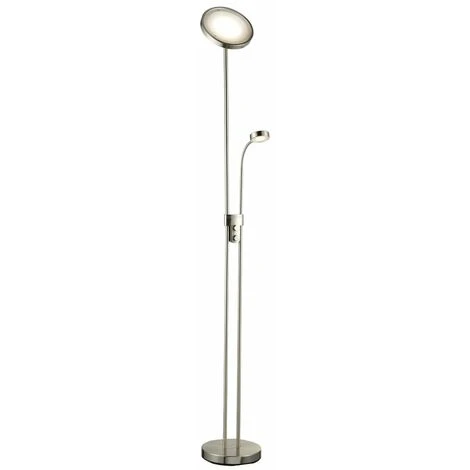 Lampadaire LED Dimmable Métal Lampe à Vasque Salon Orientable