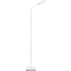 B.K.Licht Lampe Sur Pied Salon, Platine LED 8W, Luminosité Réglable, Tête Flexible, Choix De Lumière: Blanc Chaud, Neutre Ou Froid, Fonction TOUCH, Lampadaire Moderne Chambre Bureau Salle à Manger