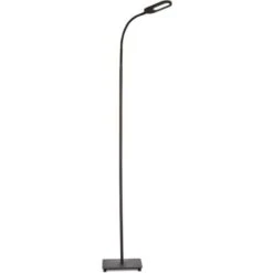 B.K.Licht Lampe Sur Pied Salon, Platine LED 8W, Luminosité Réglable, Tête Flexible, Choix De Lumière: Blanc Chaud, Neutre Ou Froid, Fonction TOUCH, Lampadaire Moderne Chambre Bureau Salle à Manger