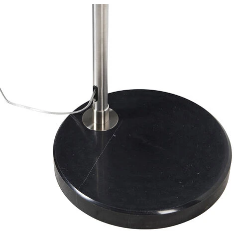 QAZQA Booglamp XXL - Lampe Arquée Moderne - 1 Lumière - H 2470 Mm - Acier - Moderne - Éclairage Intérieur - Salon – Image 4