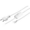 Goobay Cordon Secteur Blanc 1m50 0,75mm2 2 Pôles Avec Interrupteur