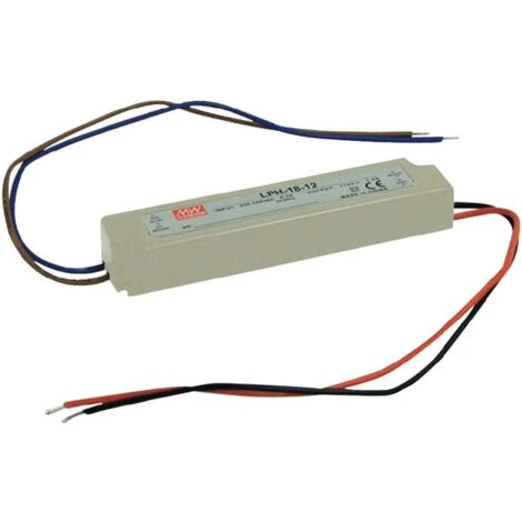 Alimentation LED 12V 18W IP67 Entrée 230VAC