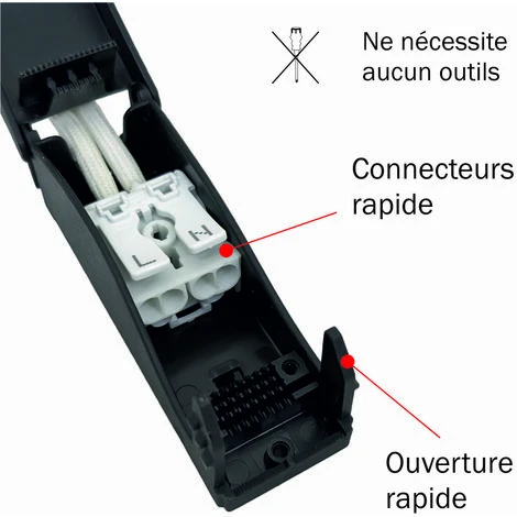 Support Spot Blanc Encastrable Orientable Aimanté + Douille GU10 Inclus - Garantie 3 Ans – Image 3