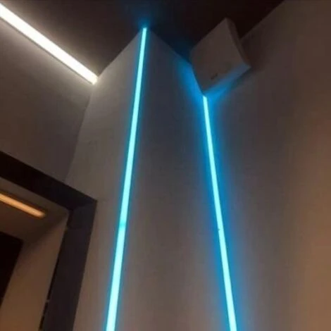 Profilé Aluminium Encastré D'angle 2m Pour Ruban LED Couvercle Blanc Opaque - SILAMP – Image 5