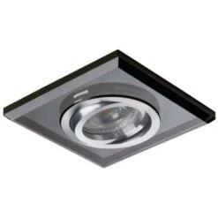 Support Spot Encastrable Carré Fin Orientable MORTA Noir