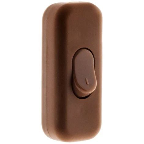 Interrupteur 2A Unipolaire Marron - Zenitech