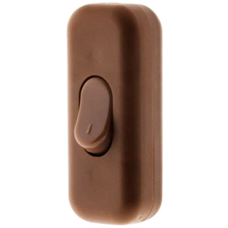Interrupteur 2A Unipolaire Marron - Zenitech – Image 3