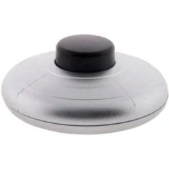 Interrupteur à Pied Bi Colore Pour Luminaire - Argent - Zenitech