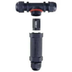 Connecteur Étanche T 450V Noir IP68
