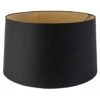 QAZQA Rond Schuin Katoen - Abatjour Moderne - Ø 500 Mm - Noir - Moderne -