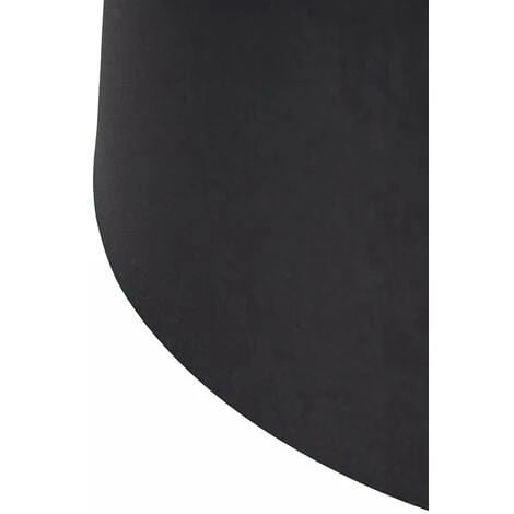 QAZQA Rond Schuin Katoen - Abatjour Moderne - Ø 500 Mm - Noir - Moderne - – Image 2
