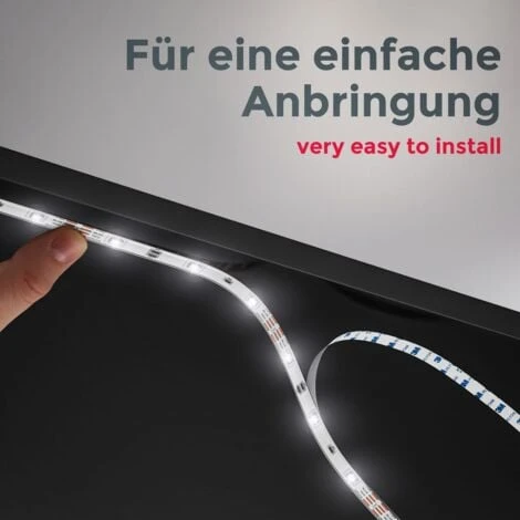Ruban LED Connecté Blanc Dimmable 5m Smart LED Stripe Compatible Avec Amazon Alexa Echo Dot & Google Home Avec Télécommande 230V Auto-adhésif – Image 5