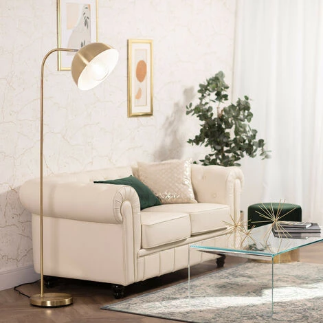 Lampadaire Bowlen Doré – Image 2