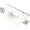 Support Spot GU10 LED Carré Blanc Ø120mm