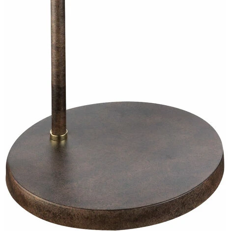 Lampadaire Couleur Rouille Lampe De Salon Rétro Sur Pied Or Lampadaire Lampe à Arc Rouille Or, Métal Laiton, LED 11W 1055Lm Blanc Chaud, H 155 Cm – Image 5