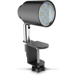 B.K.Licht Lampe De Lecture LED, Pivotante & Inclinable, Avec Ampoule LED GU10 5W, 3000K, Lampe Ă Pince Pour Bureau & Chevet, Noir