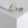 Profilé Aluminium Pour Angle Avec Capot Continu Pour Ruban LED Jusqu'à 20mm Couvercle Circulaire Translucide