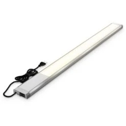 B.K.Licht I Réglette LED De 10 W I 1100 Lumens I Longueur : 57,5 Cm I 3 000K Couleur De Lumière Blanche Chaude I IP20 I Lampe D'armoire I Lampe De Cuisine I Lampe D'atelier