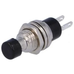 Bouton Poussoir Miniature à Circuit Ouvert 3A 125V NOIR