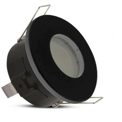 Support De Spot BBC Rond étanche IP65 Noir Ø84mm Noir