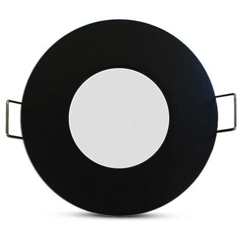 Support De Spot BBC Rond étanche IP65 Noir Ø84mm Noir – Image 2