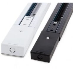 Rail Monophasique Renforcé 1M Blanc / Noir Pour Spot Rail IluminaShop