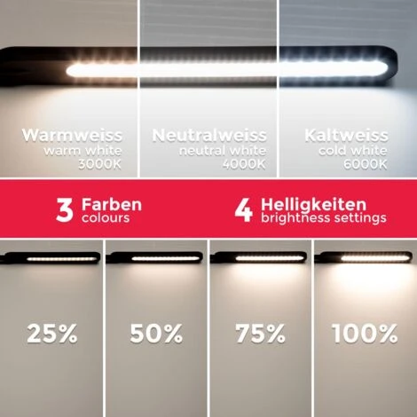 Lampadaire Noir Salon LED 6,5W, Luminosité Réglable Tête Flexible Choix De Lumière Fonction TOUCH Lampadaire Moderne Chambre Bureau – Image 3