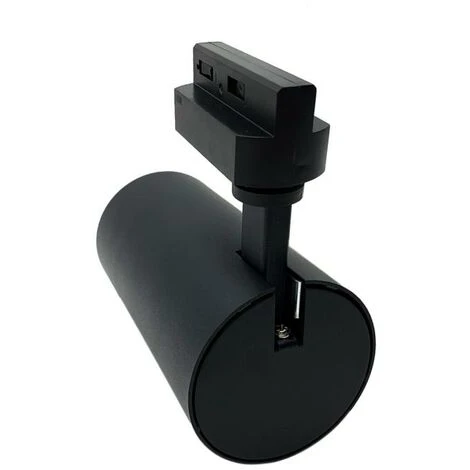 Spot LED Sur Rail 30W 60° Monophasé NOIR - Blanc Chaud 2300K - 3500K - SILAMP – Image 4